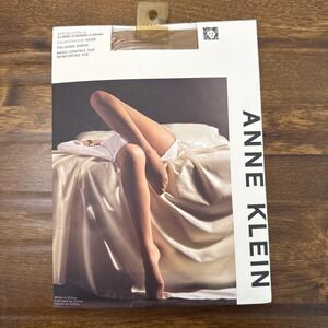 Anne Klein Polished Sheer Nude X- Large Control Top Pantyhose Reinforced Toes